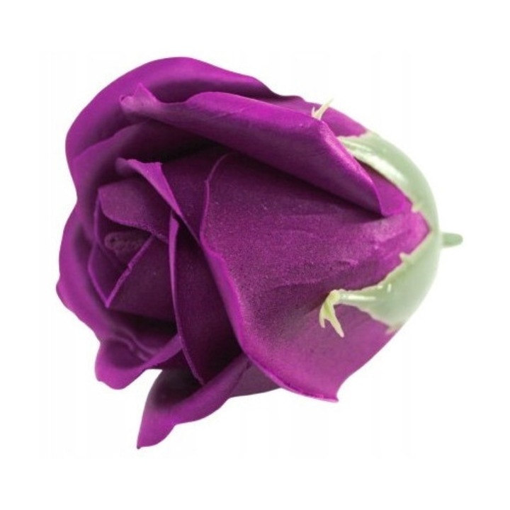 Trandafir din sapun, violet inchis, pentru baie si buchete decorative