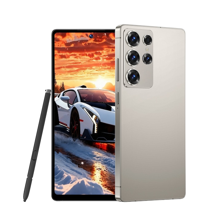 Telefon telefon mobil inteligent Deemi, C25 Ultra, 6.8inch, 8G RAM, 128GB, retea 2G 3G 4G, 3800mah, Gri