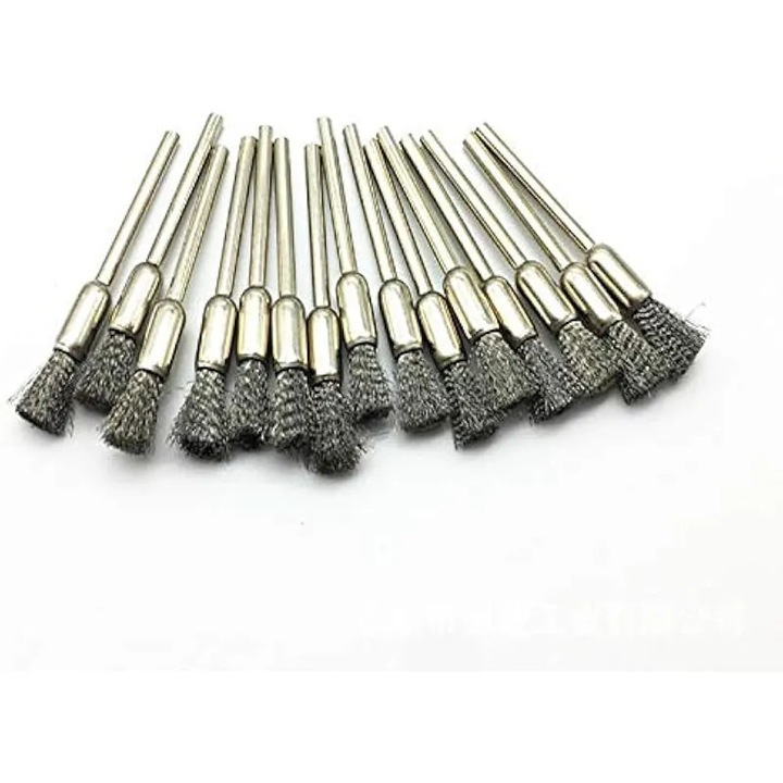 45 darabos acélkefe készlet, 3 típus, ezüst, 15x15x15 db