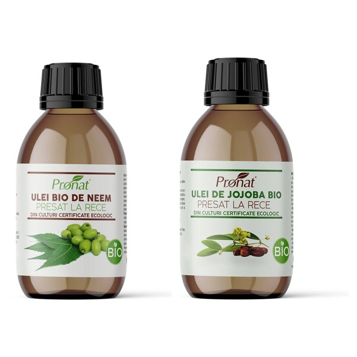 Pronat Ápolási Rituálé Csomag – Bio Neem Olaj és Bio Jojoba Olaj, Hidegen Sajtolt