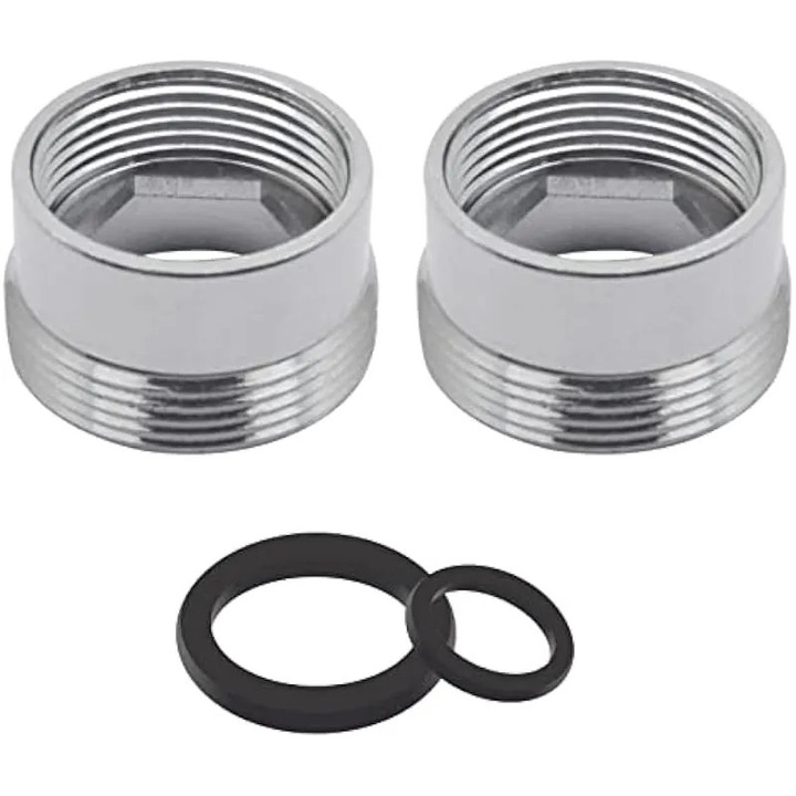 Adapter levegőztető csaptelep készlet 2 db 17mm-től 22mm-ig vízszűrő csatlakozás fehér