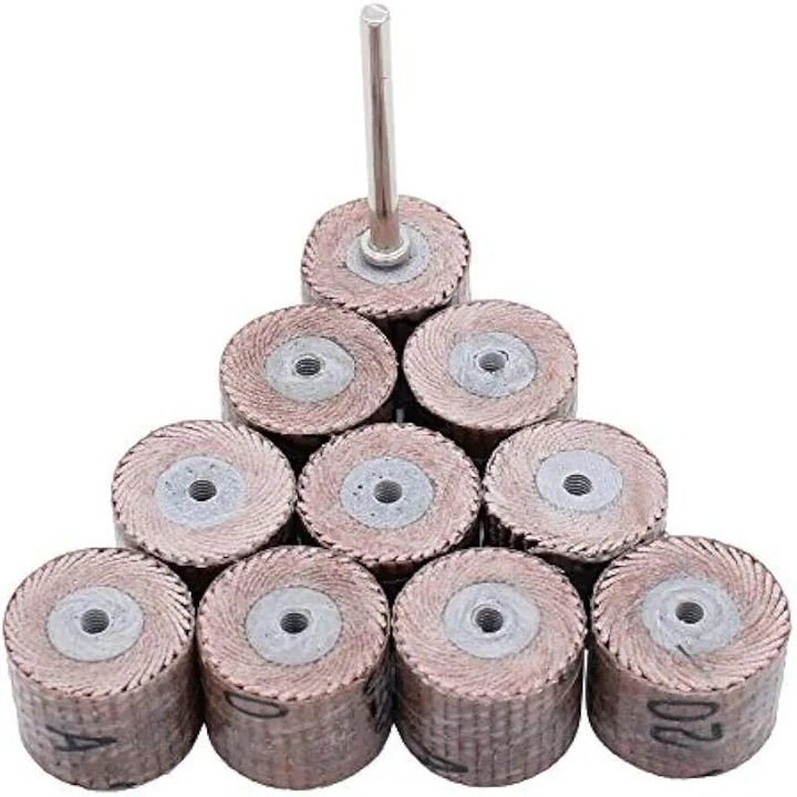 Csiszolókorong 12mm 3mm 10 db polírozó tartozék többszínű