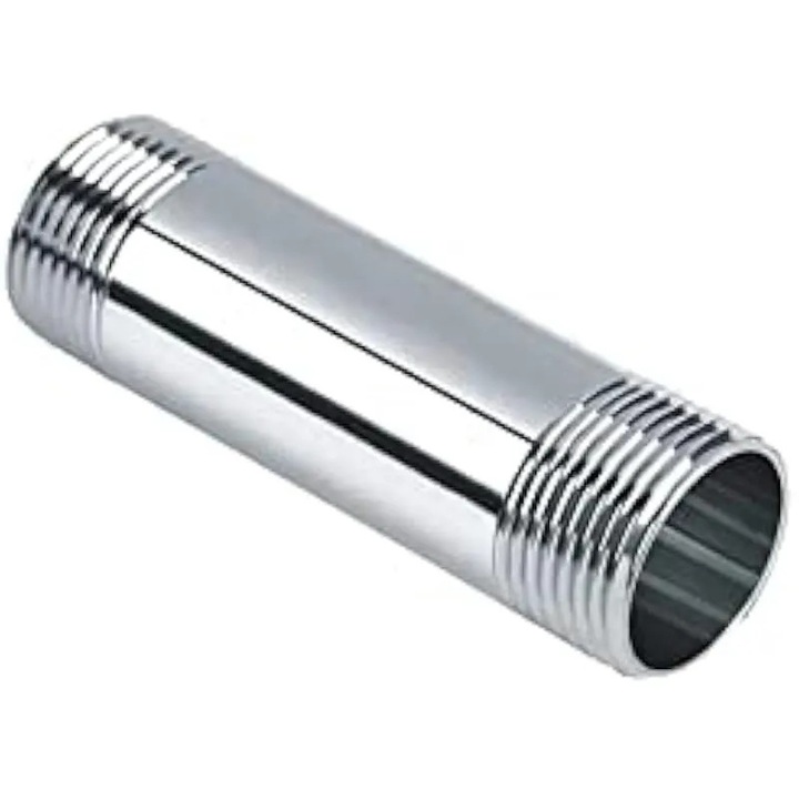Rozsdamentes acél fitting, külső menet, 1/2", 100mm