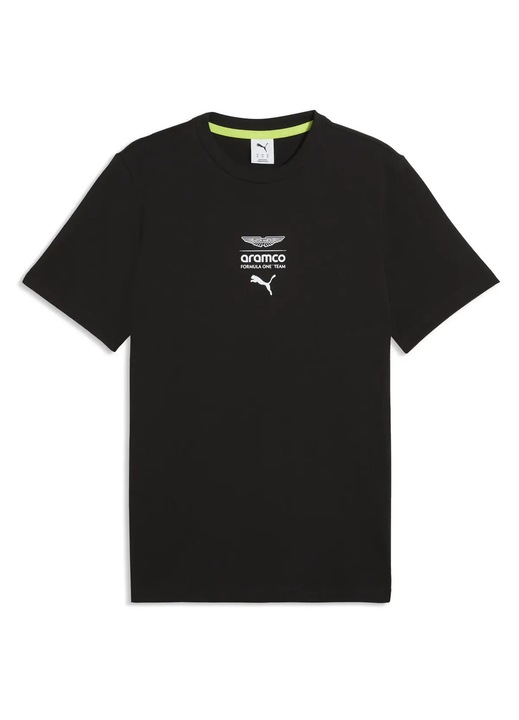 Férfi póló, Puma, Aston Martin Essential, normál fazon, többszínű, XL INTL
