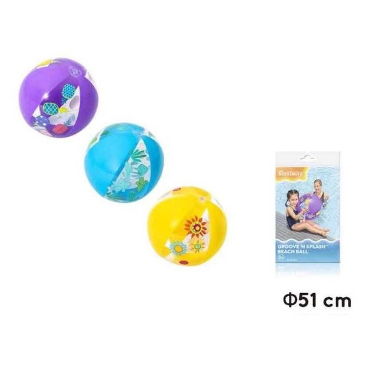 Groove 'n Splash felfújható mintás strandlabda vízi játék 51 cm Bestway