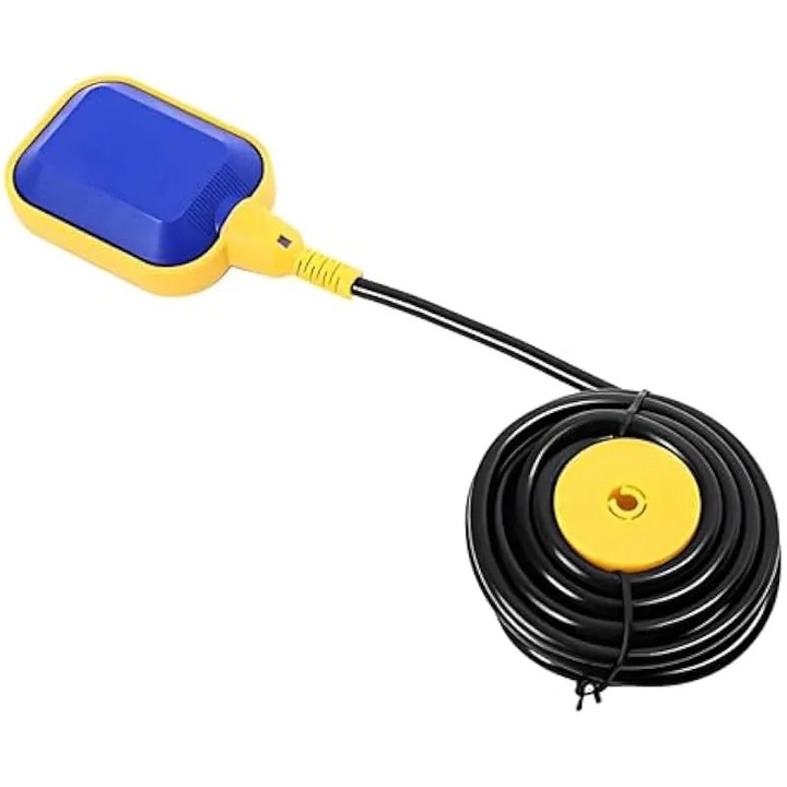 Плуващ превключвател, контрол на нивото на водата, 125-380V, 16A, IP68, кабел 5м