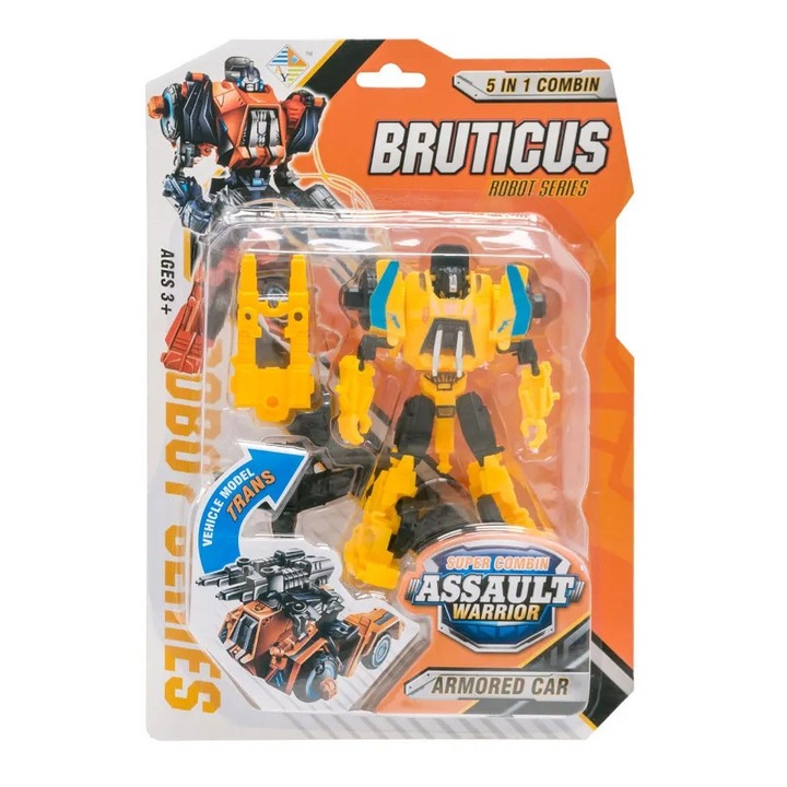 Трансформуем робот Bruticus Assault Warrior Armored Car, 2 в 1, робот и бронирана кола