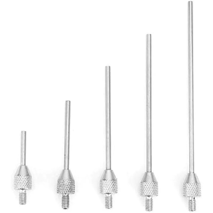 Комплект от 5 накрайника Ace Contact D1.5mm за индикатор с циферблат за прецизност, волфрамова стомана