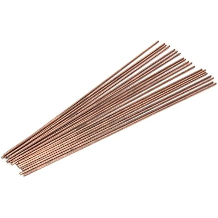 20 db kerek réz-foszfor hegesztőpálca készlet 250x2.5mm