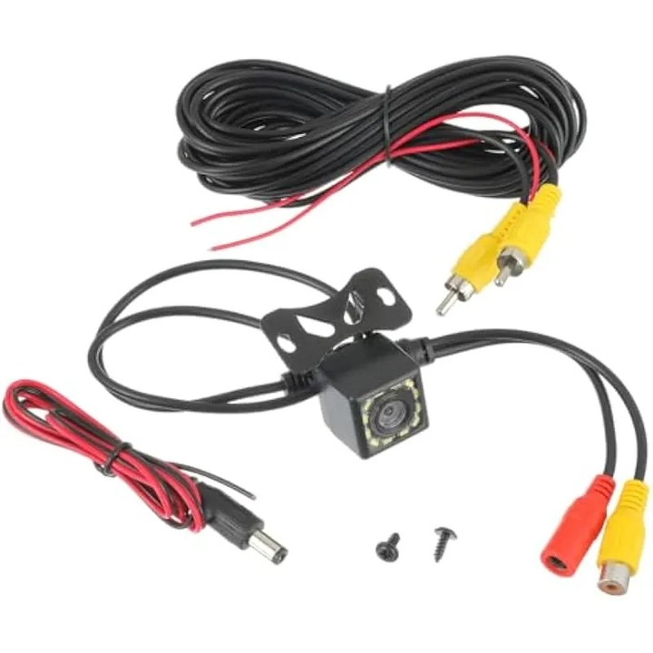 Камера за задно виждане IP68, ъгъл 170, HD 720P, водоустойчива, 12V, 6м кабел