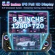 Ретро преносима конзола, 5.5-инчов IPS екран, над 31000 класически 3D игри, 5000 mAh батерия, отворена Linux система, преносима конзола със 128 GB TF карта, черна