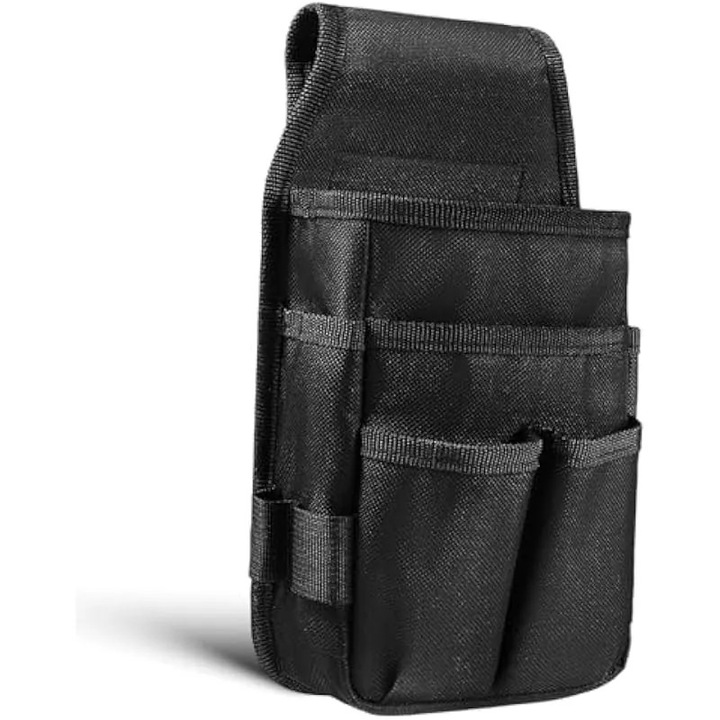 Чанта за инструменти, 6 джоба, полиестер 600D, черен, 20x15x5см