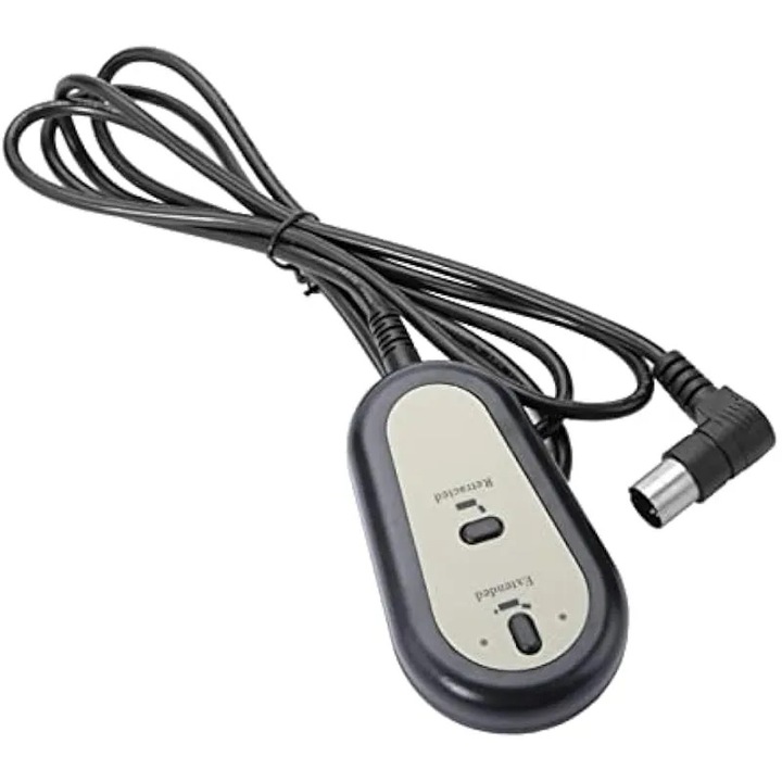 Elektromos relax fotel 2 gombos távirányítóval, fekete