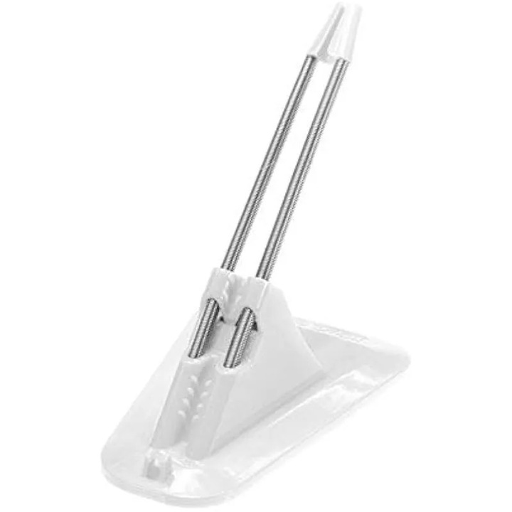 K0538-C260805-2364-AMZ egérkábel-rendező tartó/csipesz, állítható, súrlódásgátló rugalmas karral, fehér