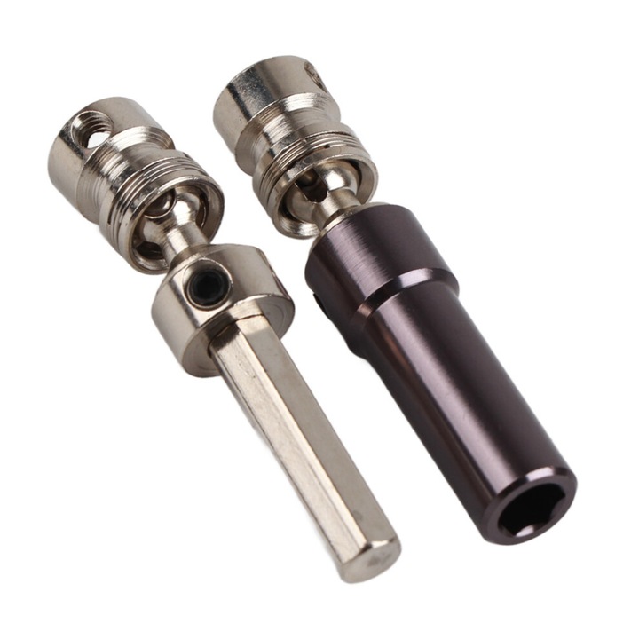 Ax spate central aluminiu, 8x1x1cm, multicolor, pentru masini RC 1/12