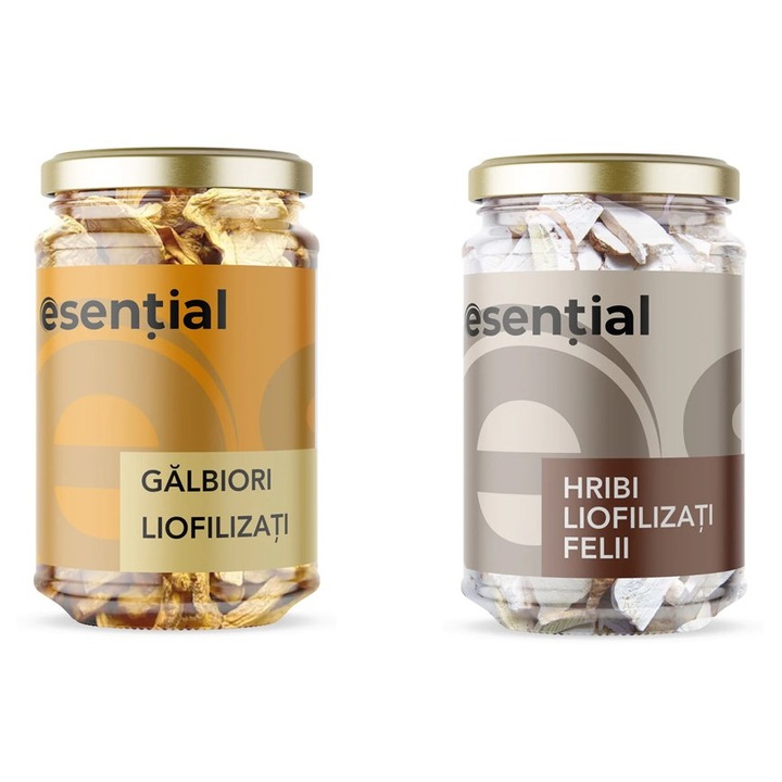 Liofilizált Gombakeverék Csomag Esential – Szeletelt Vargánya 10g & Sárga rókagomba 10g