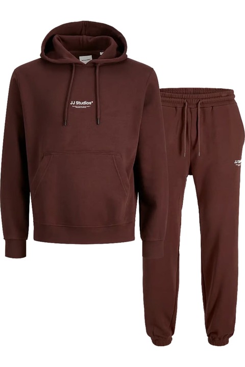 Tréningruha JACK &JONES Soho Sweat Hood Set Mp 62959, Barna