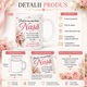 Cana Personalizata Cadou pentru Nasa „Pentru cea mai buna nasa”, Ceramica, 330 ml, Design Floral Roz, Mesaj Emotionant, Alba