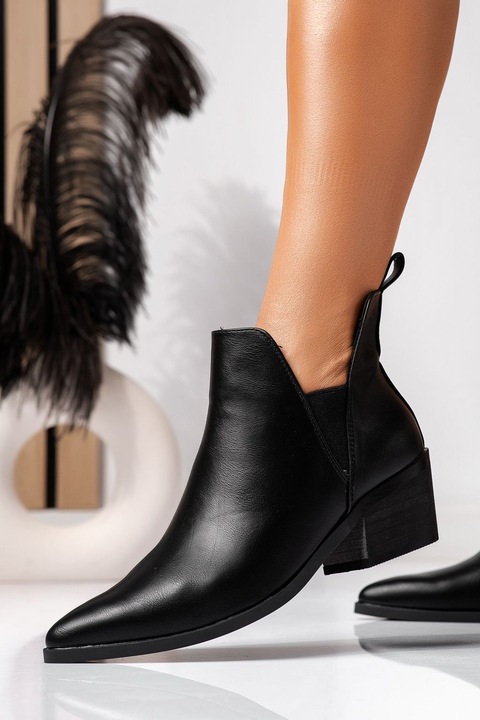 Botine dama, OneFashionRoom, Agata, Negru