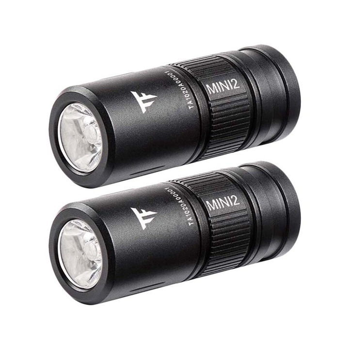 Set 2 lanterne mini metalice, 220 lumeni, alb, 38.9x13.8mm