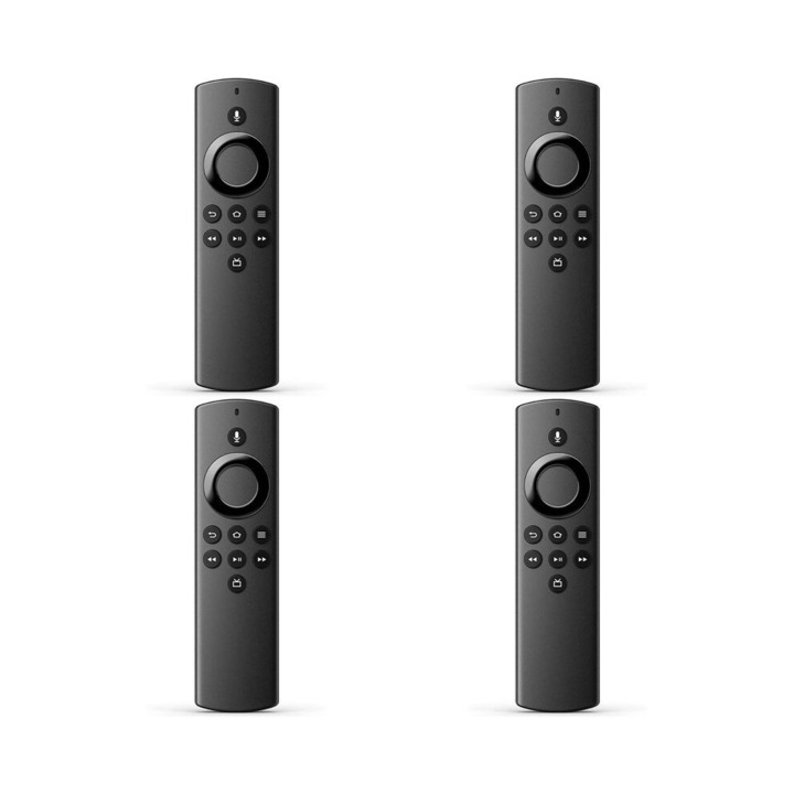 Set 4 telecomenzi negre H69A73 cu functie voce 2xAAA