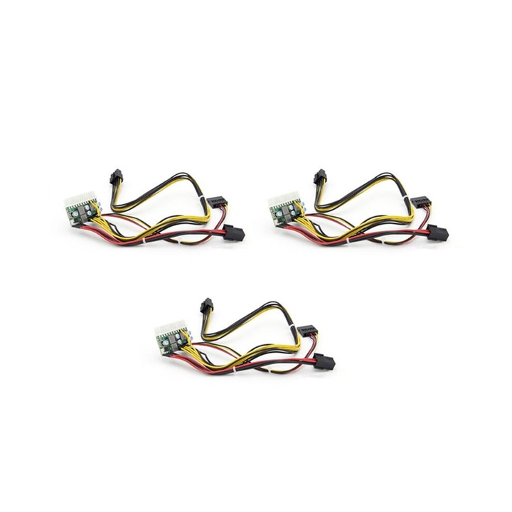 Set 3 surse alimentare 300W 12V ATX 24 pini plastic