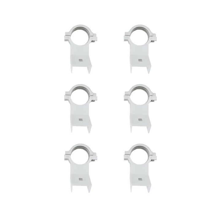 Set 6 Suporturi LNB Universal 20mm, ABS, Alb