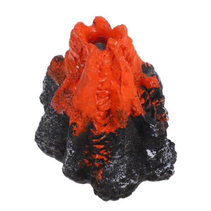 Statueta mini vulcan, rasina, decor, 13x12x10.5 cm, multicolor
