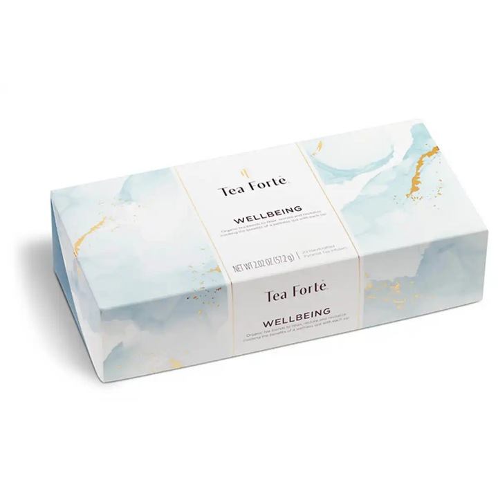Doboz 10 organikus Wellbeing teapiramissal, Tea Forte