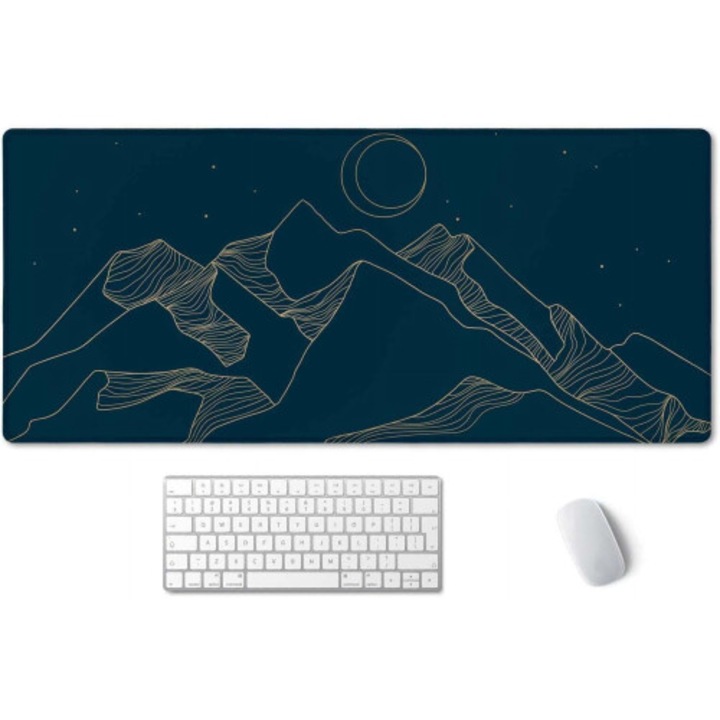 Mousepad mare extensibil 900x400x2.5mm albastru