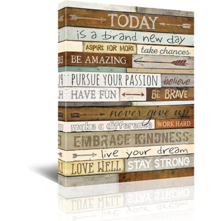 Tablou canvas decorativ, 12x16 inch, imprimeu HD, cadru lemn, rezistent apa UV