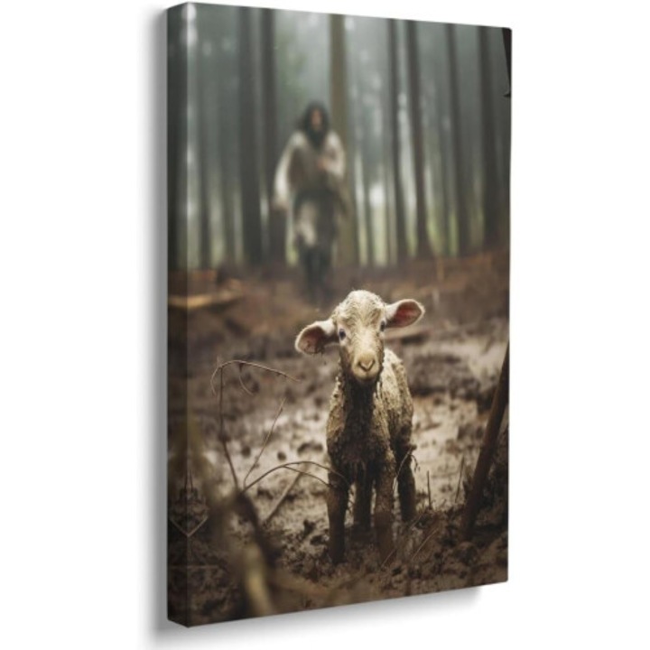 Tablou canvas Isus si miel 30x40cm multicolor