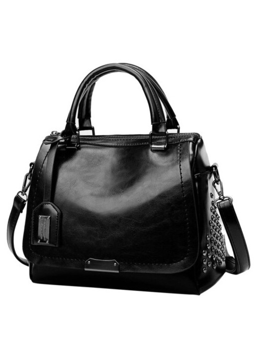 Női crossbody táska, fekete, változatos méretek