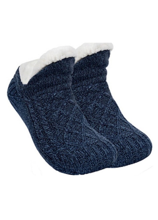 Sosete de casa pentru femei, captusite cu fleece, cu antiderapant S/M/L
