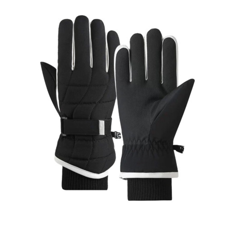 Manusi sport impermeabile captusite fleece, termoizolante, marime universala