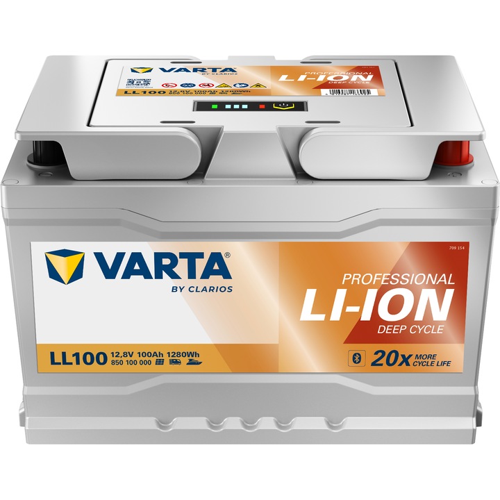 Акумулатор Varta Professional Li-Ion 12.8V 100Ah 1.28kWh LL100 850100000, литиево-желязо-фосфат, за приложения с висока цикличност
