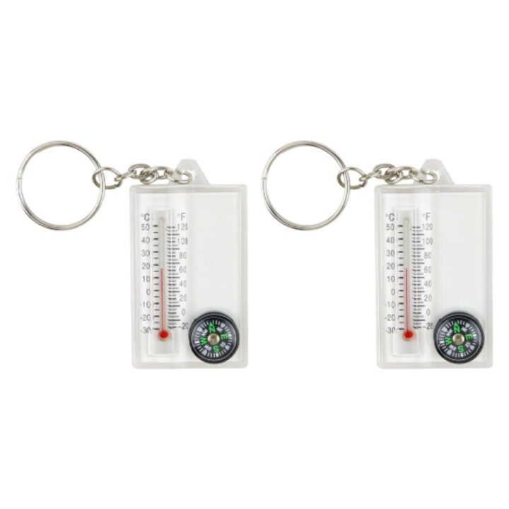 Busola pandantiv multifunctional ABS, usor, pentru drumetii, camping, 1 bucata
