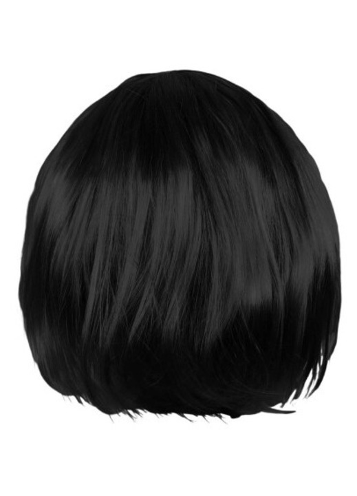 Peruca par natural scurt 30cm, usoara, confortabila, neagra