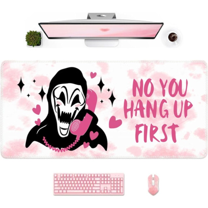Mouse pad mare pentru birou, dimensiuni 90x40x0.2cm, suprafata neteda, baza antiderapanta, rezistent la pete