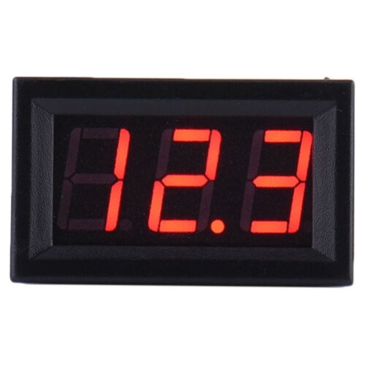 Voltmeter digital mini LED 0.56 inch 4.5-30V, negru