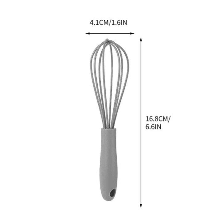 Bagheta de amestecare din silicon, 15cm, gri