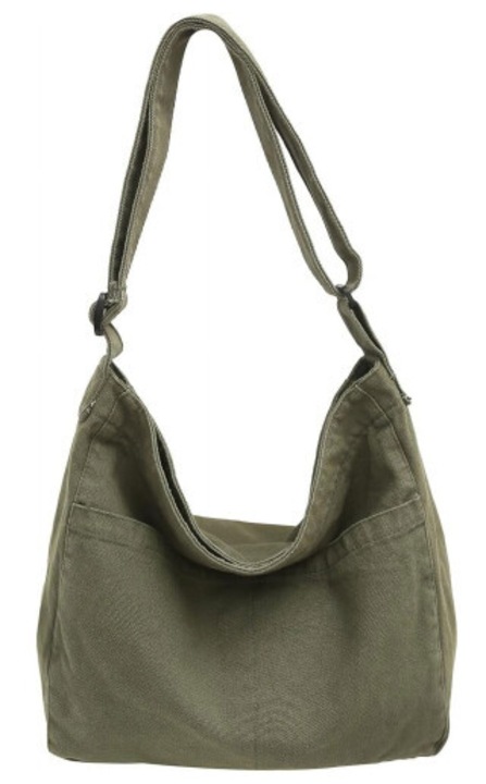 Női crossbody táska, vászon, többszínű, 32x28x12cm
