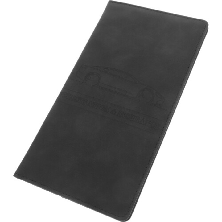 Suport documente auto, piele PU, negru, 1 buc