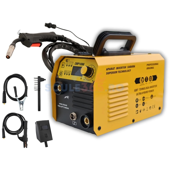 Inverteres hegesztőgép huzallal 495A, MMA/MIG/MAG/TIG digitális kijelző, ventilátoros, URAL MASH IGBT TEHNOLOGY ULTRA HYBRID POWER, CMP1696