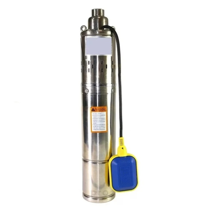 Pompa apa submersibila 1500w, cablu 20m, 4QGB cu snec, 5 m³/h, 160m inaltime, cu plutitor Campion CMP1561