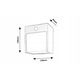 Lampa LED Exterior BALIMO 7479 Rabalux cu Senzor de Miscare 12W