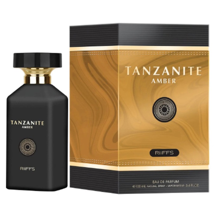 Riiffs Tanzanite Amber Eau de Parfum, Férfi, 100 ml, 2 ml-es parfüm mintával