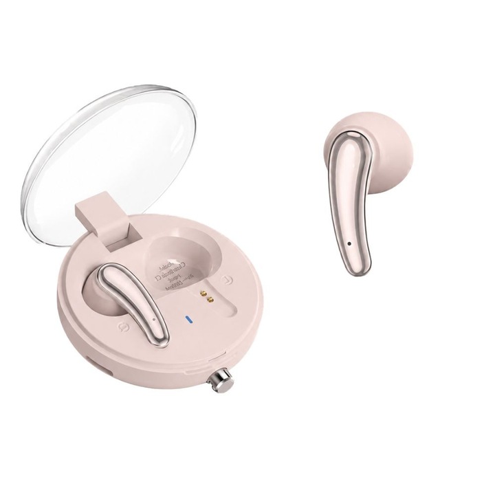 FONIX vezeték nélküli In-Ear fülhallgató, Tiszta hangzás, Bluetooth 5.3, 10 méteres hatótávolság, Modern design, Hordozható, Bézs