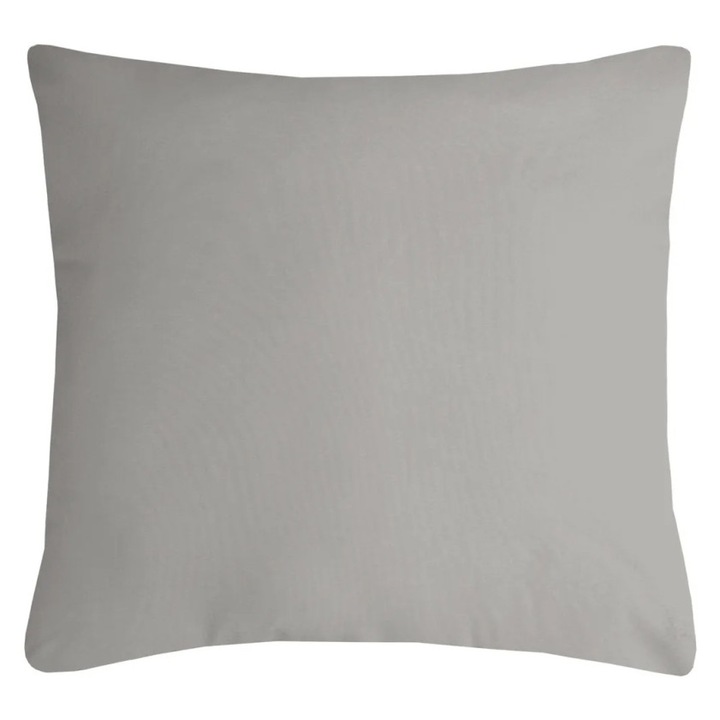 Perna Decorativa Nelson 40x40cm, MoftX, Culoare Gri Deschis, 100% Poliester