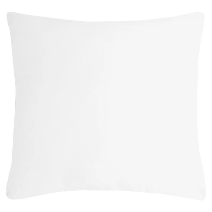 Perna Decorativa Nelson 40x40cm, MoftX, Culoare Alb, 100% Poliester